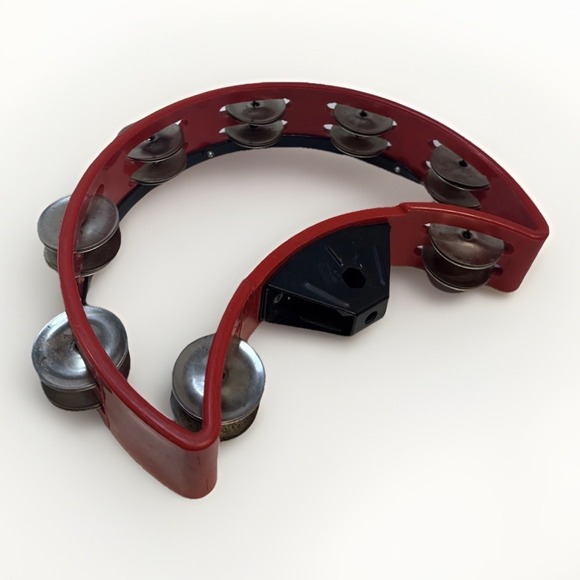 Rhythm Tech Tambourine, RED, Regular (DST 30) - Picture 2 of 5